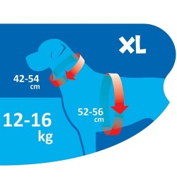 Happet minkštos, chaki spalvos petnešos šunims, XL