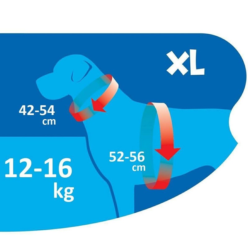 Happet minkštos, chaki spalvos petnešos šunims, XL