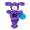 HAP pliušinis, violetinis meškutis su kamuoliuku žaislas šunims, 38 cm