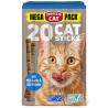 Perfecto Cat Mega Pack lazdelės su lašiša ir upėtakiu skanėstai katėms, 20 vnt.