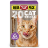 Perfecto Cat Mega Pack lazdelės su veršiena ir paukštiena skanėstai katėms, 20 vnt.