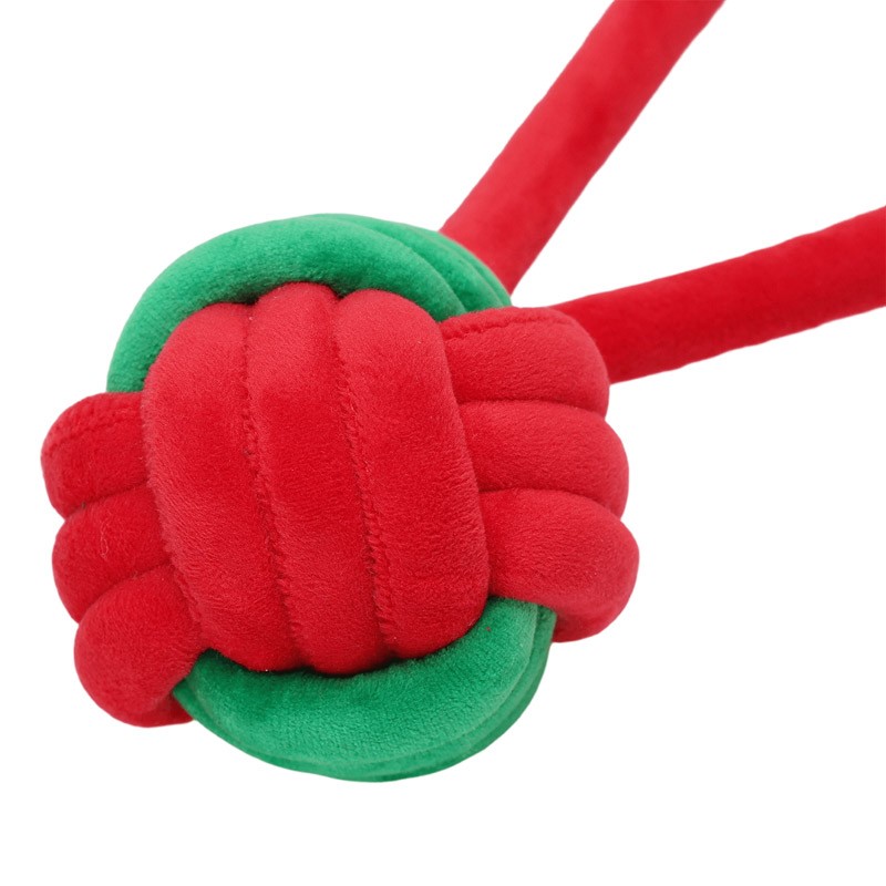 Nobleza kalėdinė virvė su kamuoliuku žaislas šunims, 24 cm