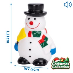 Nobleza vinilinis sniego senis su garsu žaislas šunims, 11x7,5 cm