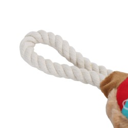 Nobleza virvė su kamuoliuku kalėdinis žaislas šunims, 25x11x6 cm
