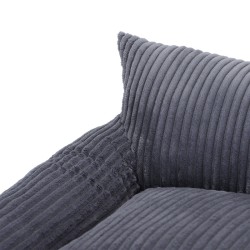 Nobleza pilka sofa šunims ir katėms, 60x45x20 cm