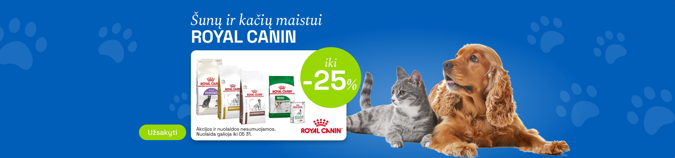 Royal Canin Maistas Akcija