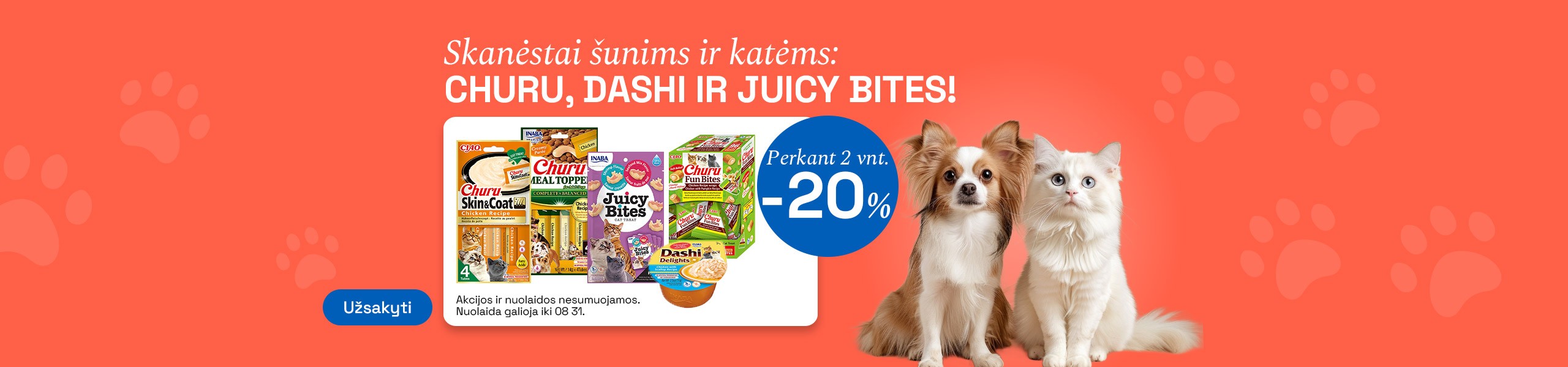 CHURU skanėstai šunims, katėms