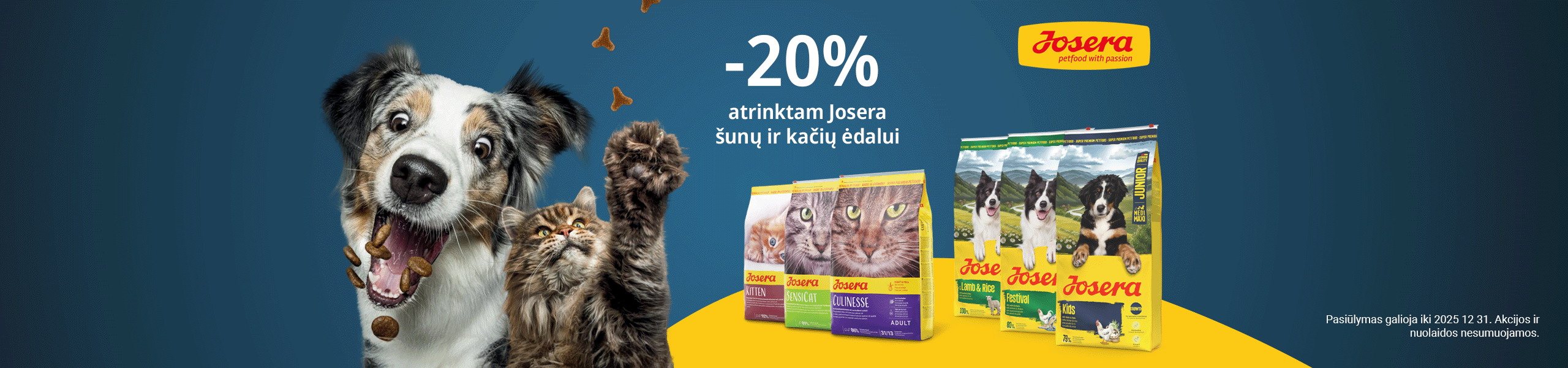 Josera Atrinktiems Pašarams -20%