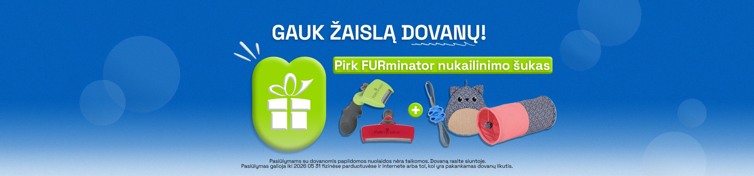Šukos, šepečiai ir furminatoriai