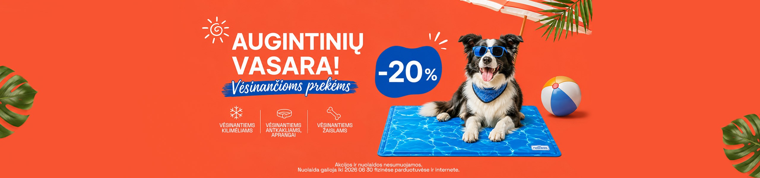 Vėsinantys kilimėliai, žaislai