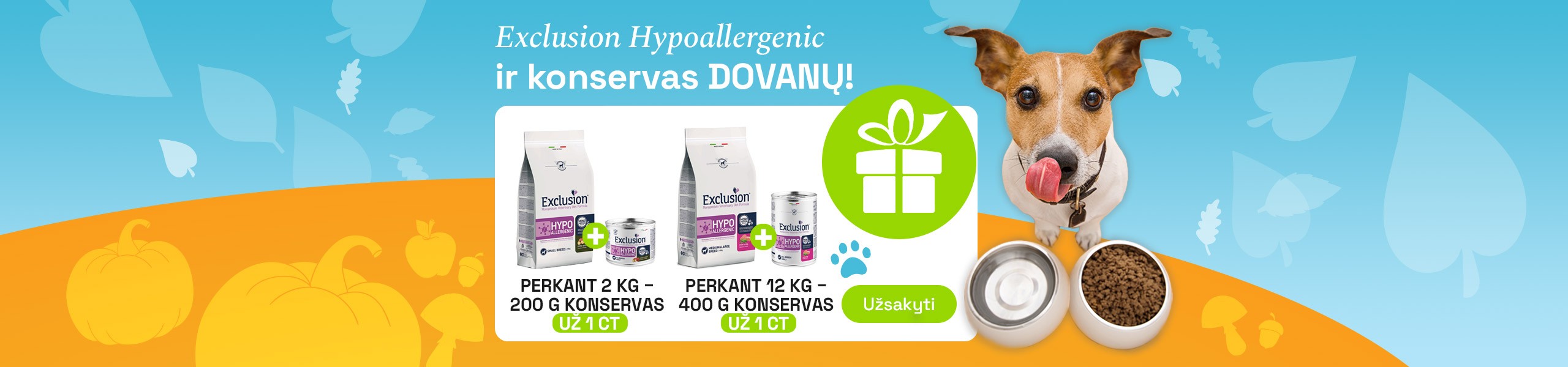 Exclusion Hypoallergenic šunims, katėms