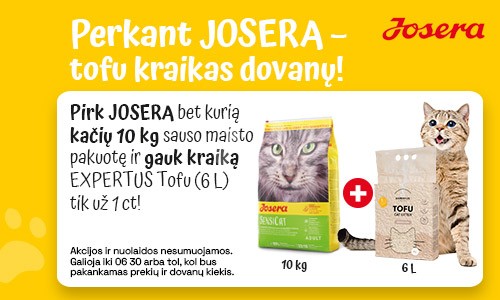 Perkant Josera, kraikas dovanų!