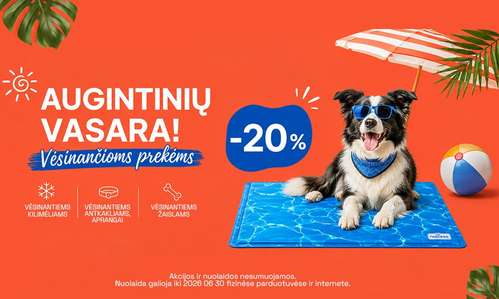 VASAROS PREKĖS ŠUNIMS