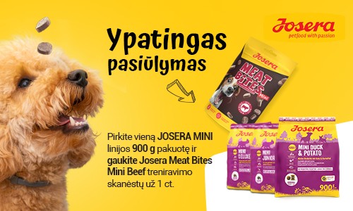 JOSERA MINI 900 g pasiūlymas